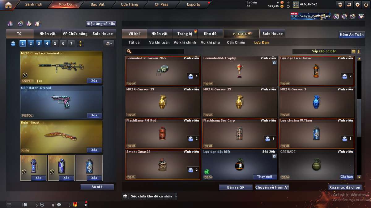 shop acc cf uy tin gia re